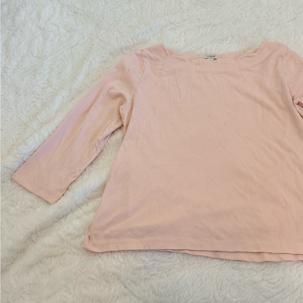 J. Crew Blush Long Sleeve Tee